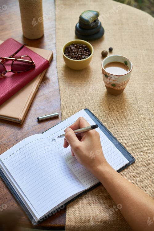 Preview: Writing new ideas in diary