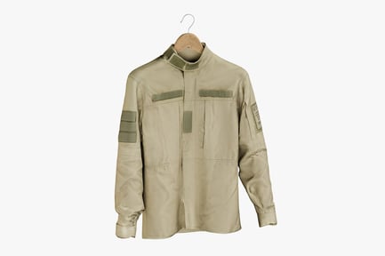Preview: Desert Military Jacket with Patches