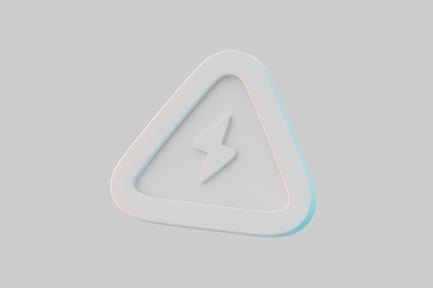 Preview: Simple electric hazard symbol