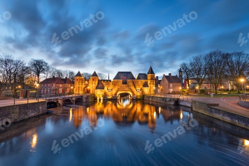 Preview: Amersfoort, Netherlands at the Koppelport at dawn.