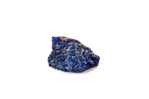 Preview: Macro mineral stone Malachite and Azurite against white background