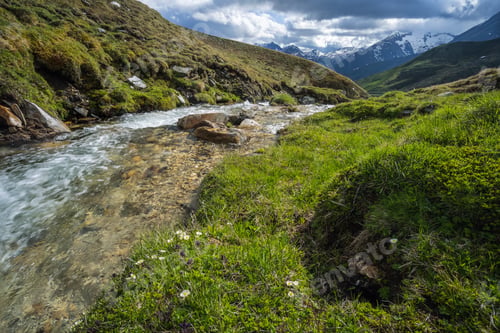 Preview: Mountain river on the pass - Grossglockner, Austria
