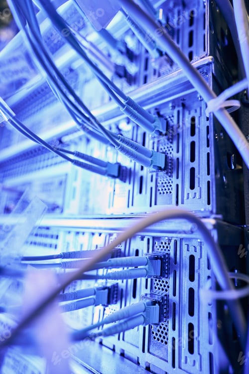 Preview: Several networking devices used for Internet connection