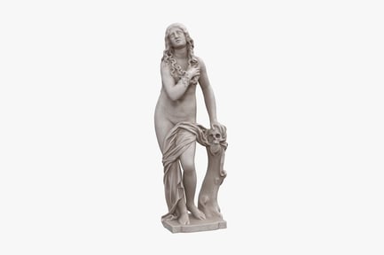 Preview: Mary Magdalene Statue with Skull