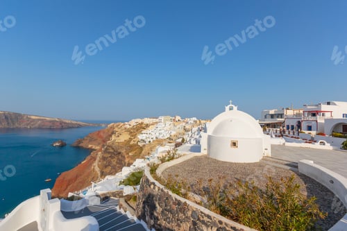 Preview: dome church in Santorini Greece