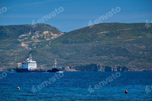 Preview: Cargo ship in the Aegean sea, Greece