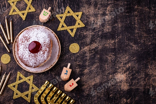 Preview: Traditional Jewish holiday Hanukkah background
