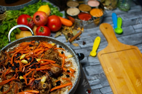 Preview: Preparing homemade afghani Pulao
