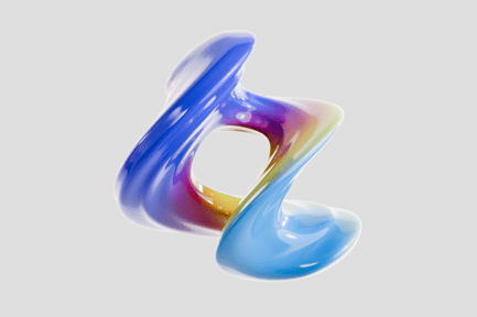Preview: Futuristic 3D abstract torus