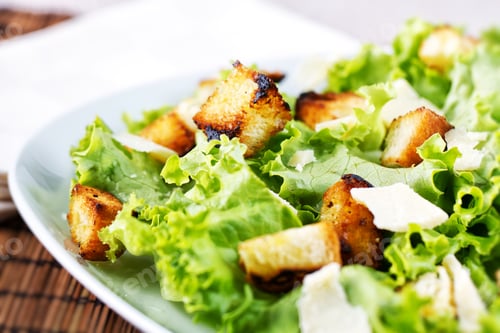 Preview: Classic Chicken Caesar Salad on a plate