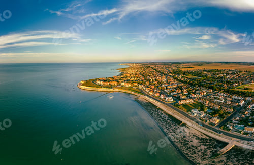 Preview: Aerial view of Westgate on Sea, Margate, Kent, UK