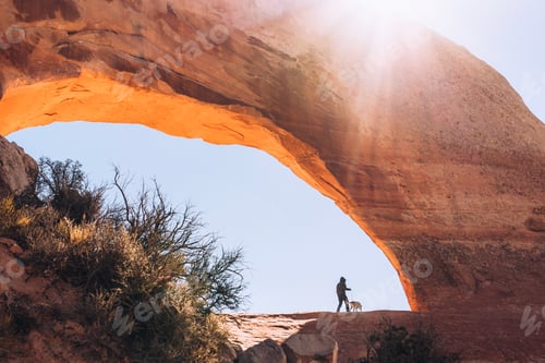 Preview: Man traveling with pet dog in Utah