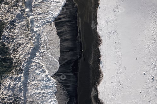 Preview: Top Down View of Black Sand Beach