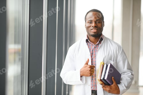 Preview: Professional Young Doctor Giving a Thumbs Up
