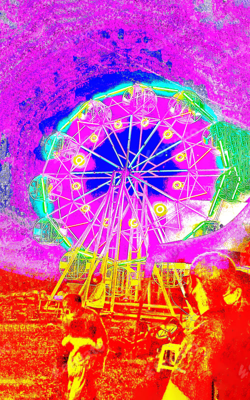 Preview: Pink red green yellow blue Colorful abstract background Festival