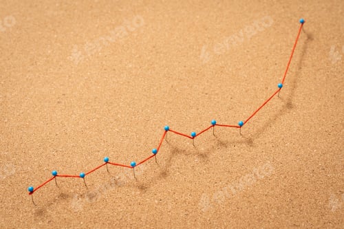Preview: Positive growth business concept