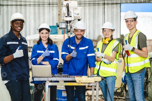 Preview: professional technician engineer working to control electrical power and safety service system