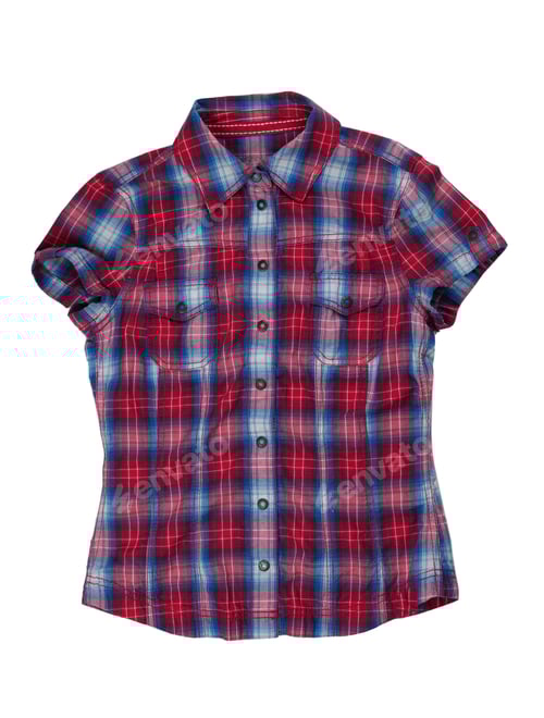 Preview: Red and Blue Plaid Short Sleeve Shirt