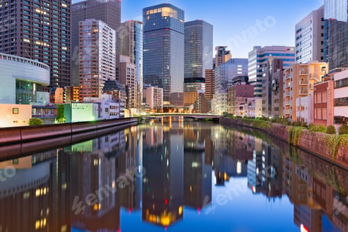 Preview: Osaka, Japan Cityscape on the River