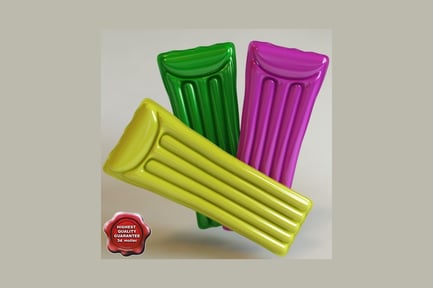 Visualização: Arranjo triangular de objetos retangulares brilhantes