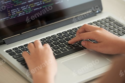 Preview: Programmer working on code