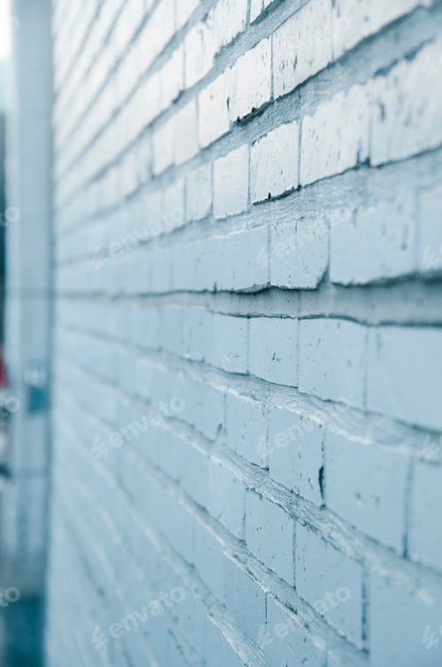 Preview: Painted brick wall.