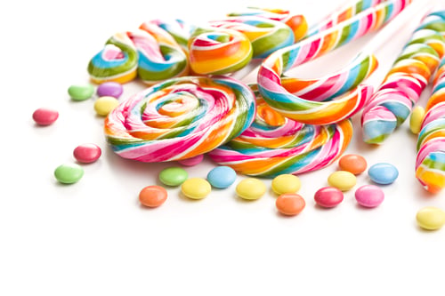 Preview: Set of colorful lollipops.