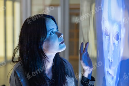 Preview: Operating Futuristic Data Interface on Touchscreen