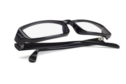 Preview: Black plastic frame spectacles