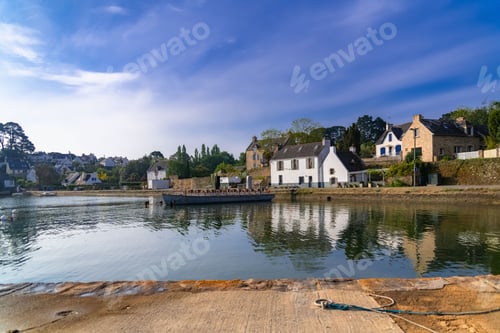 Preview: Brittany, Ile aux Moines island in the Morbihan gulf, the typical harbor