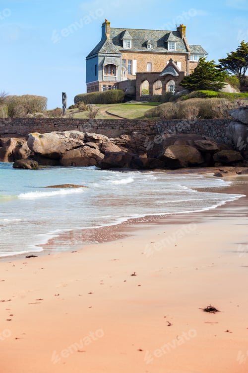 Preview: typical Brittany coast in the north of France