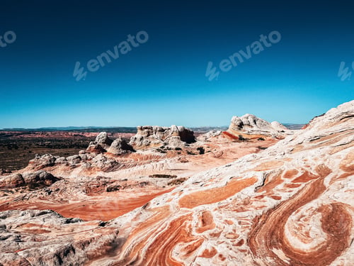 Preview: Red rock formation against blue sky