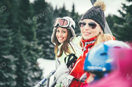 Preview: Two Female Friends On Ski Lift