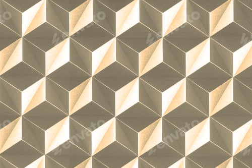 Preview: 3D gold paper craft tetrahedron patterned background