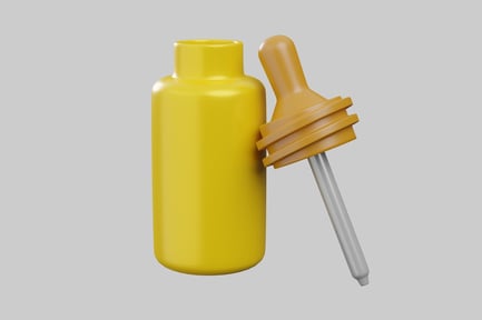 Preview: Yellow bottle with dropper