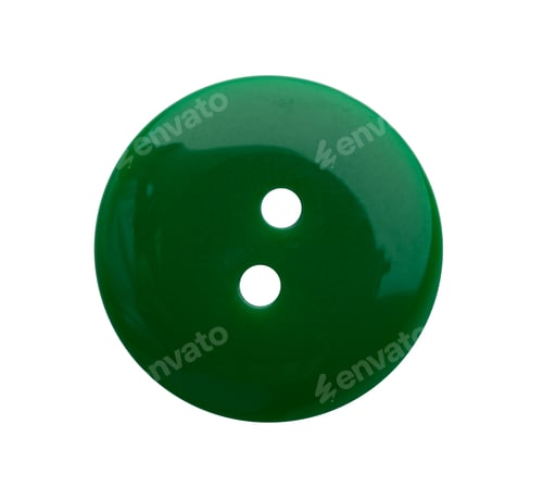 Preview: Large plastic clothes button isolated on white background