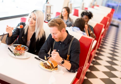 Preview: Young people in diner