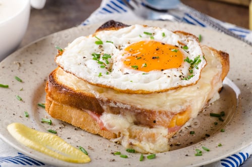 Preview: Croque madame sandwich, delish food