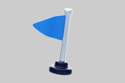 Preview: Blue location pin marker