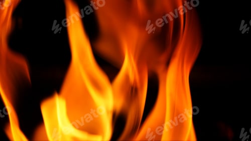 Preview: Abstract flame on black background