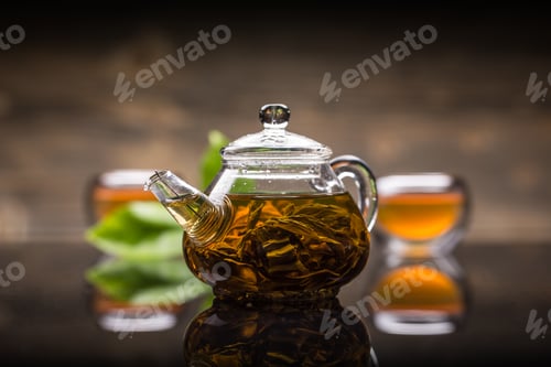 Preview: Glass teapot