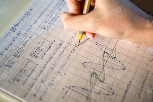 Preview: student solving math problem