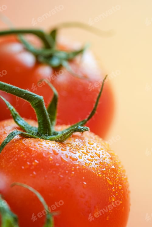Preview: tomatoes on the full frame close-up. Healthy eating red ripe raw vegetable tomato food.