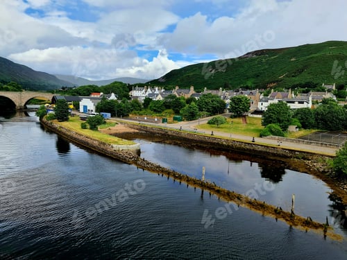 Vista previa: Timespan Museum along the River Helmsdale at the fishing village Helmsdale, Sutherland, Scotland