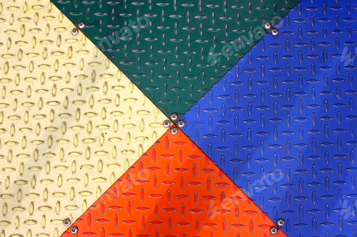 Preview: Looking down at colorful metal Playground