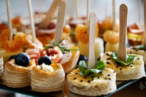 Preview: Very delicious plate of sweet and fresh appetizers