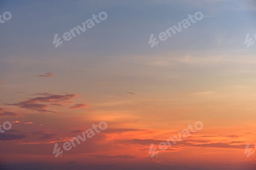 Preview: Beautiful colored cloudy evening sky. Abstract sky background.