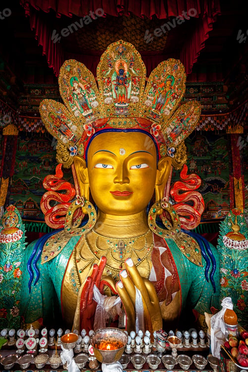 Preview: Maitreya Buddha in Thiksey Gompa