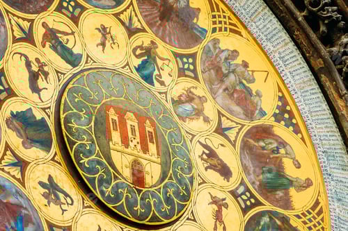 Preview: Astronomical Clock In Prague, Czech Republic. Close Up Photo