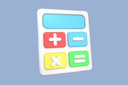 Preview: Calculator 3D Illustration